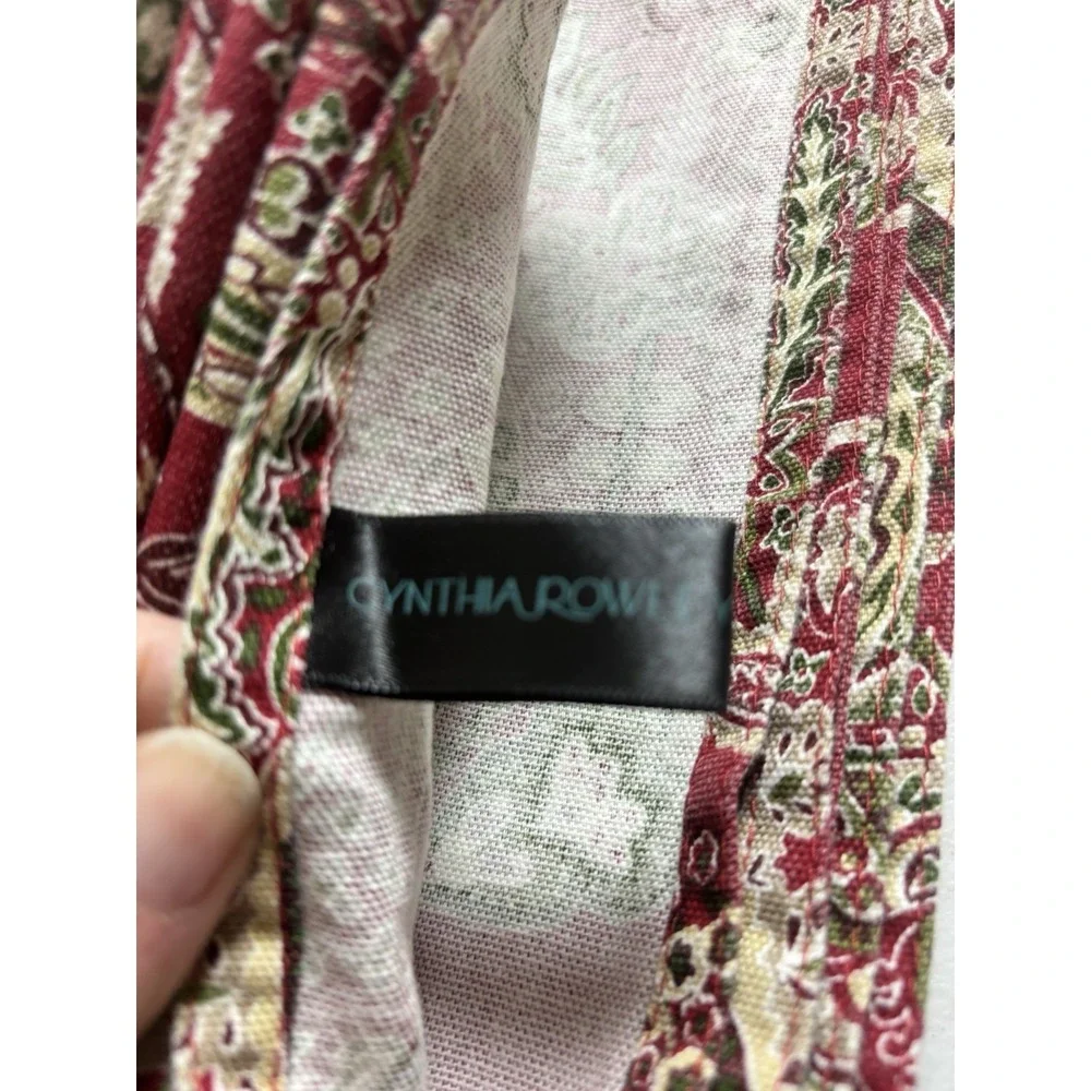Cynthia Rowley Tablecloth Christmas Paisley 60